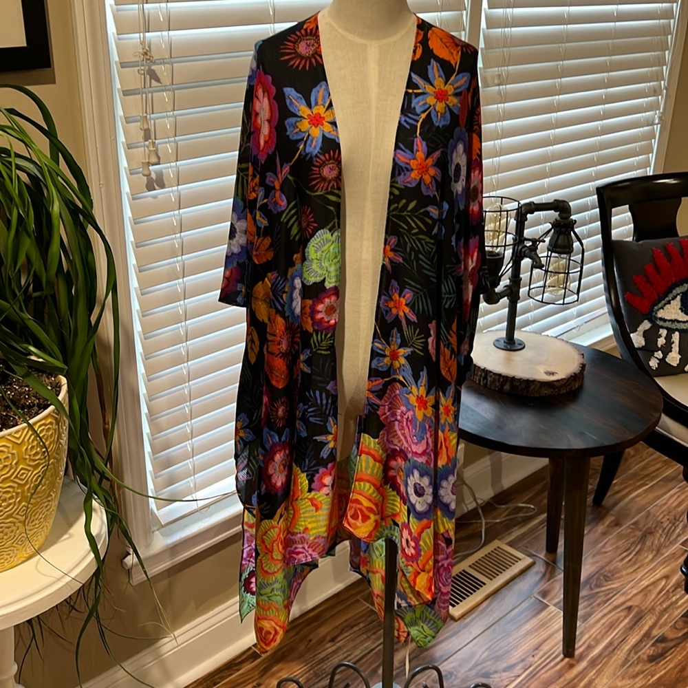Ruggine Vineyard Flowers one size kimono